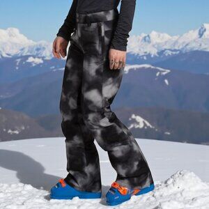 The North Face Sally Snow Pant in Black Ink Blur Small